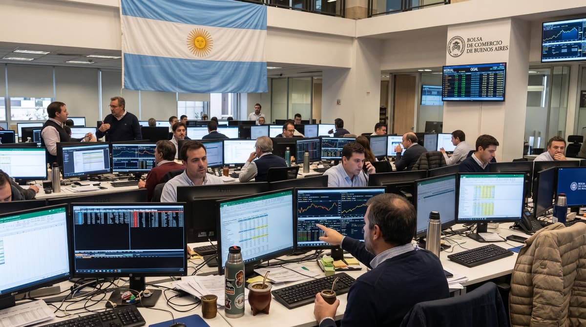 Marea roja por las actas de la Fed: el Merval sufrió mucho, los bonos no tanto